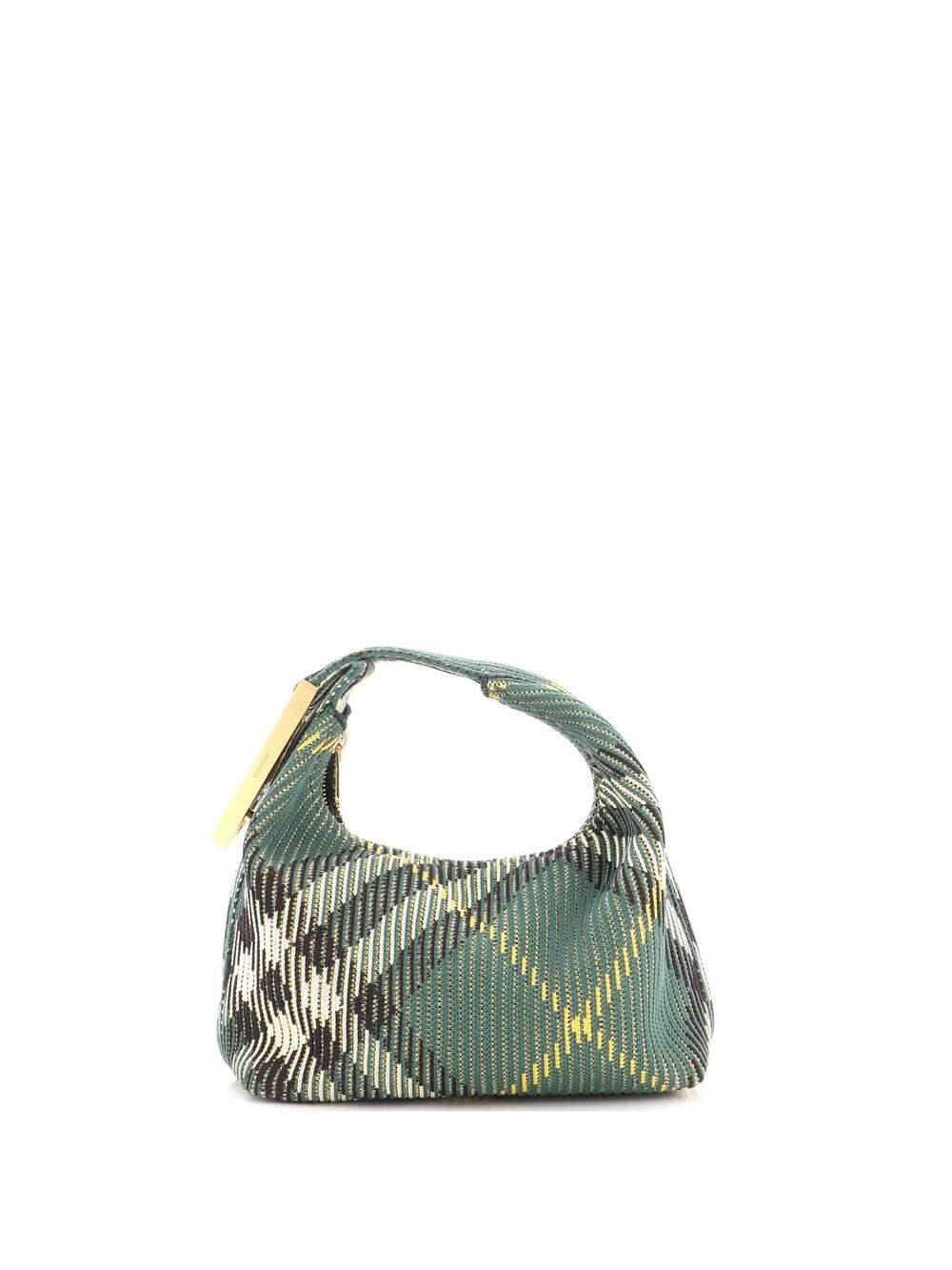 Burberry Peg Handle Bag Knit Check #322996B93B